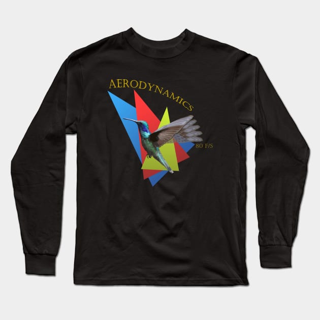 AeroDynamics Humming Bird Long Sleeve T-Shirt by i2studio